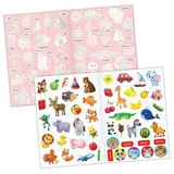 Наклейки многоразовые набор «Обучающие», 8 шт., формат А4  - фото 4