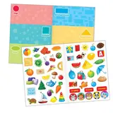 Наклейки многоразовые набор «Обучающие», 8 шт., формат А4  - фото 2