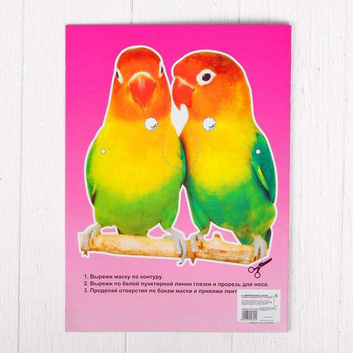 Раскраска с наклейками "Птицы" 122 наклейки 