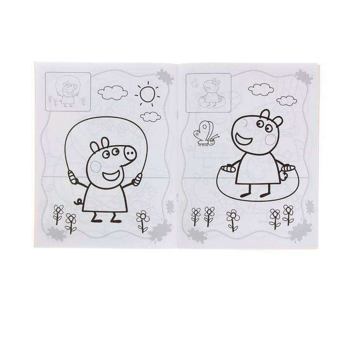 Раскраска с наклейками «Свинка Пеппа» 