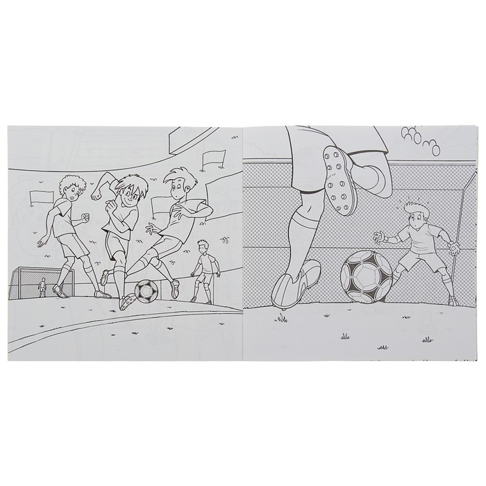 Раскраска «Футбол. Победный гол» 