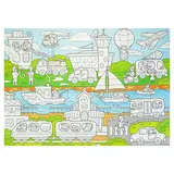 Плакат-раскраска для малышей «Транспорт», 50 х 70 см 