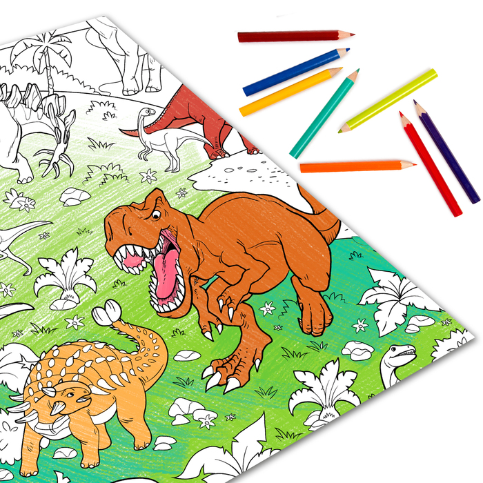 Раскраска гигант "Эра динозавров" 