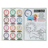 Раскраска контурная «Учим время: для девочек». Часть 1 «Учим время: для девочек» (часть 1)