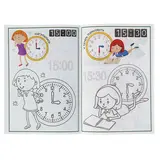 Раскраска контурная «Учим время: для девочек». Часть 1 «Учим время: для девочек» (часть 1) - фото 2