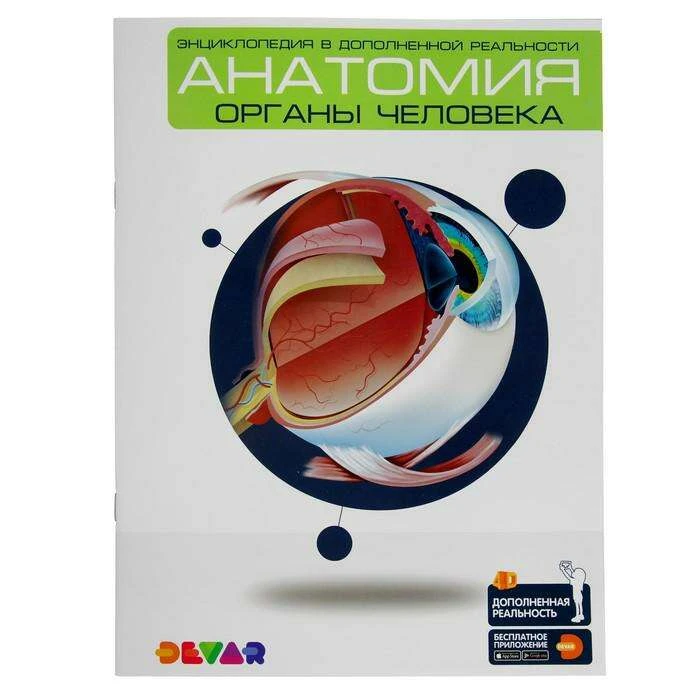 Энциклопедия 4D в дополненной реальности «Анатомия:органы человека» А4 мяг обл 00-0001280