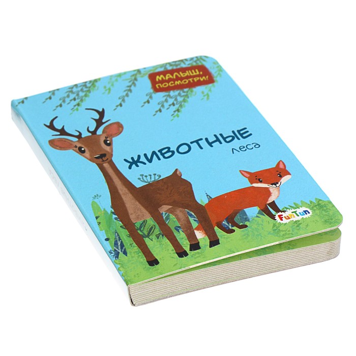 Обучающая книжка для малышей «Животные леса» 