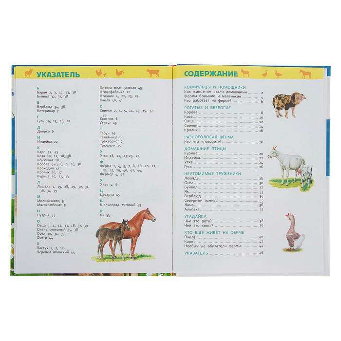 Энциклопедия для детского сада «Животные фермы» 