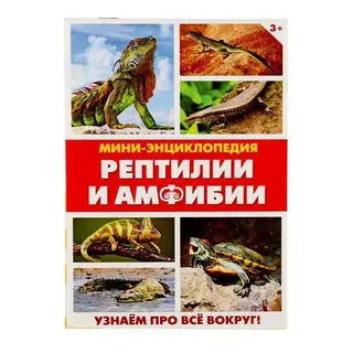 Мини-энциклопедия «Рептилии и амфибии», 20 стр. «Рептилии и амфибии», 20 страниц