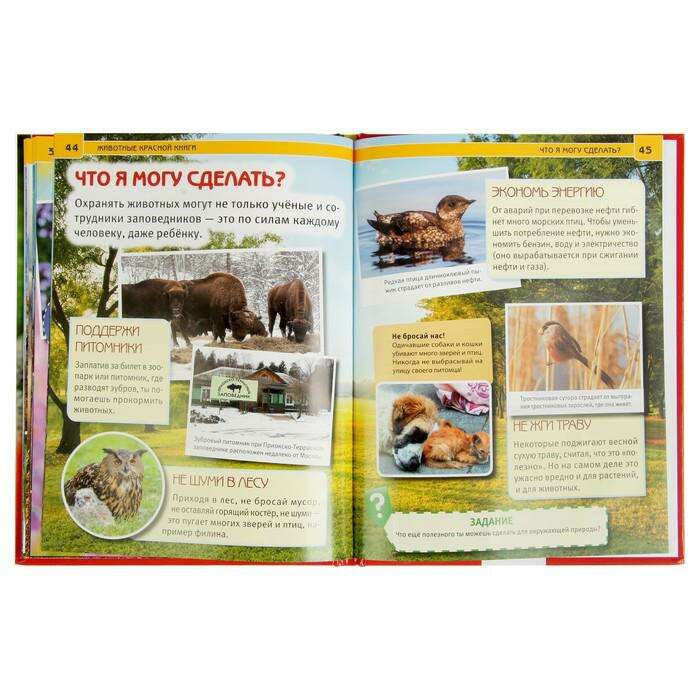 Энциклопедия с развивающими заданиями «Животные красной книги» 