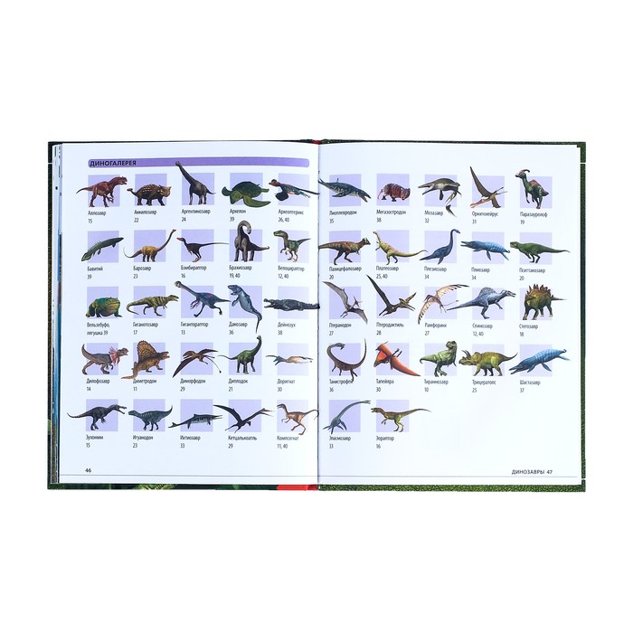 Детская энциклопедия в твёрдом переплёте «Удивительные динозавры» 