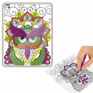 Раскраска антистресс, чехол для планшета "Сказочный сад" "Сказочный сад"