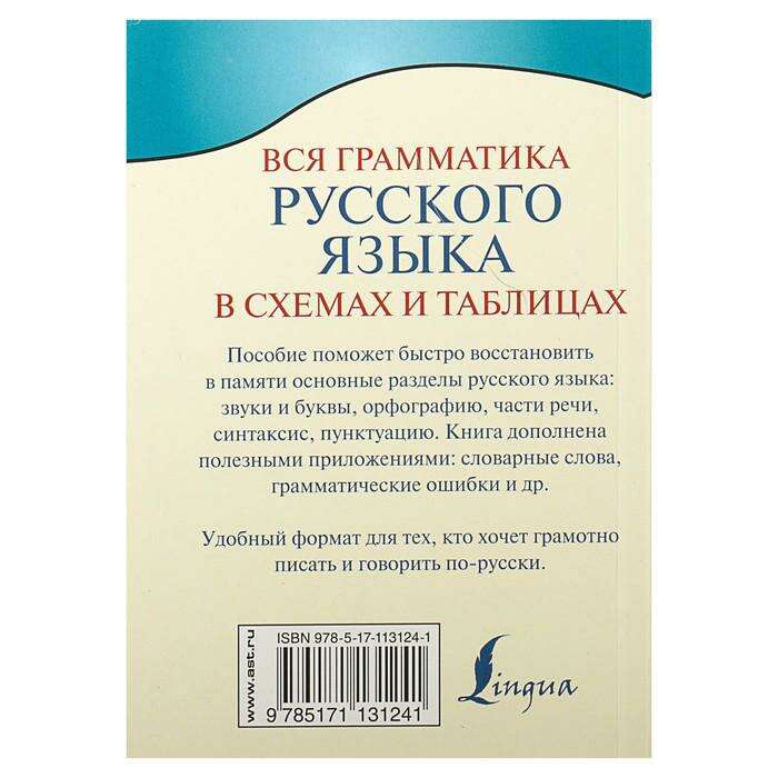 Быстрый русский вся грамматика в схемах и таблицах