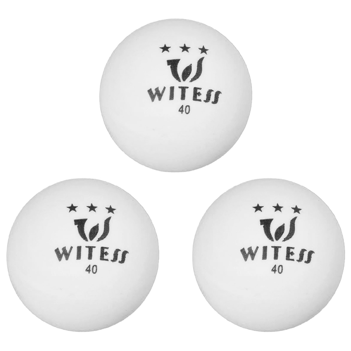 Мяч для настольного тенниса Witess, 3 звезды, набор 3 штуки 