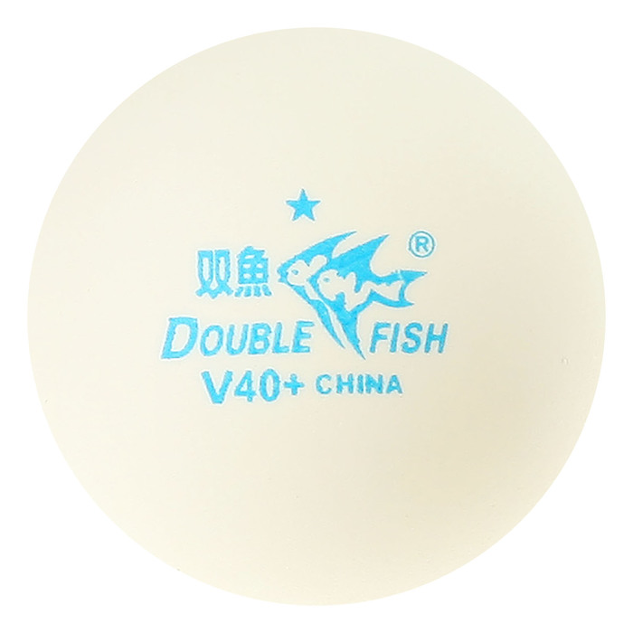 Мячи для настольного тенниса Double Fish 1*, (10 шт/упак.), диаметр 40+ 