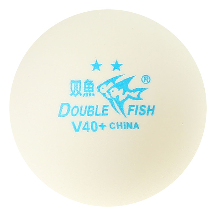 Мячи для настольного тенниса Double Fish 2*, (10 шт/упак.), диаметр 40+ 