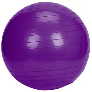 Фитбол 75см с насосом, фиолетовый FB75