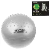 Мяч гимнастический, полумассажный 55 см, 700 гр, цвета микс 