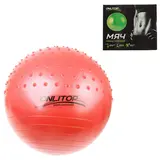 Мяч гимнастический, полумассажный 55 см, 700 гр, цвета микс  - фото 2