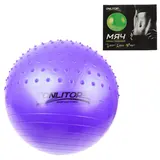 Мяч гимнастический, полумассажный 55 см, 700 гр, цвета микс  - фото 3