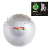 Мяч гимнастический массажный d=65 см, 1000 г, цвета МИКС  - фото 4