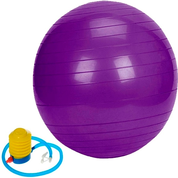 Фитбол для фитнеса ART.FiT FB75 Purple (с насосом)