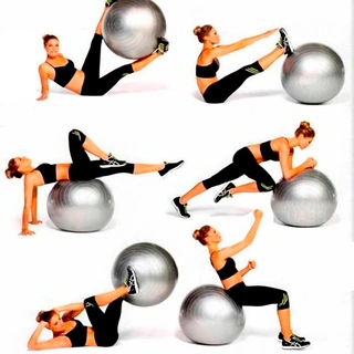 Фитбол для фитнеса ART.FiT FB75 Purple (с насосом)