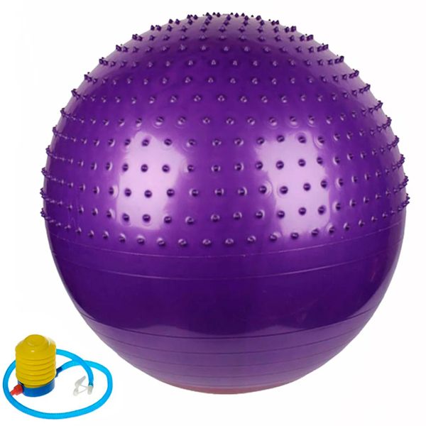 Фитбол комбинированный для фитнеса ART.FiT FBmix75 Purple (с насосом)