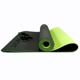 Коврик для йоги и фитнеса ART.FiT TPE с чехлом Black/Grey - фото 2