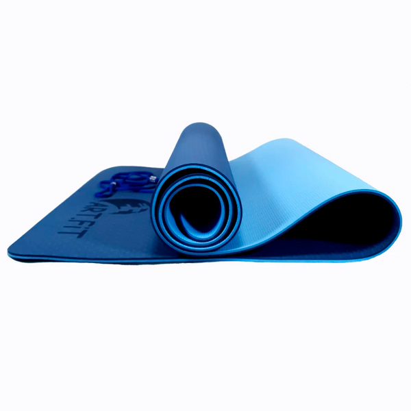 Коврик для йоги и фитнеса ART.FiT TPE с чехлом Blue