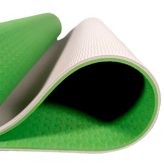 Коврик для йоги и фитнеса ART.FiT TPE с чехлом Green