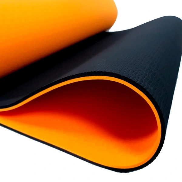 Коврик для йоги и фитнеса ART.FiT TPE с чехлом Orange - фото 2