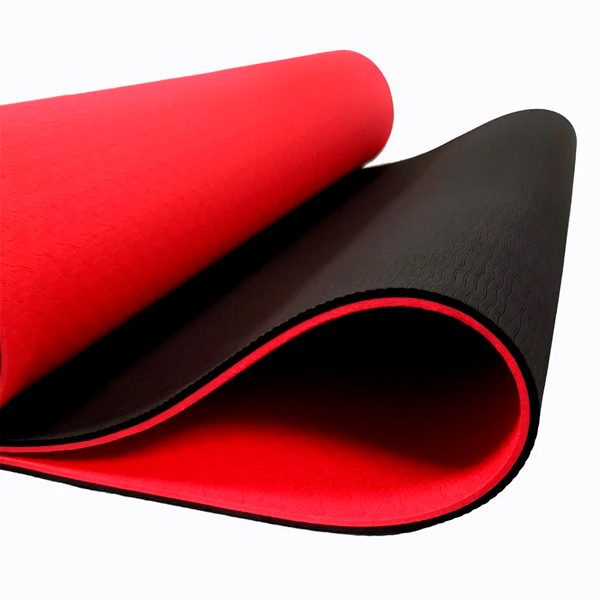 Коврик для йоги и фитнеса ART.FiT TPE с чехлом Black/Red