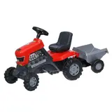 Толокар-трактор с педалями "Turbo", с полуприцепом 