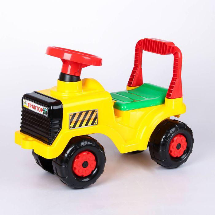 Толокар-машинка «Трактор», цвет жёлтый 