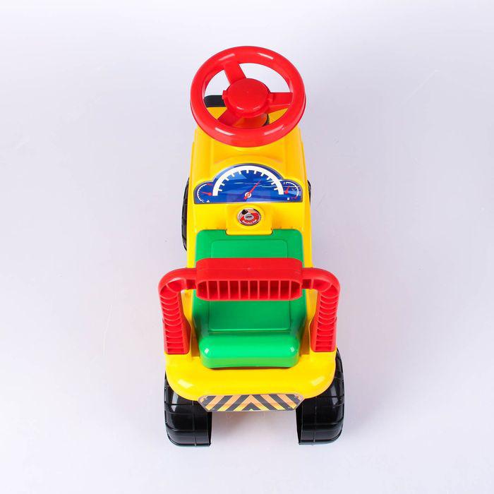 Толокар-машинка «Трактор», цвет жёлтый 
