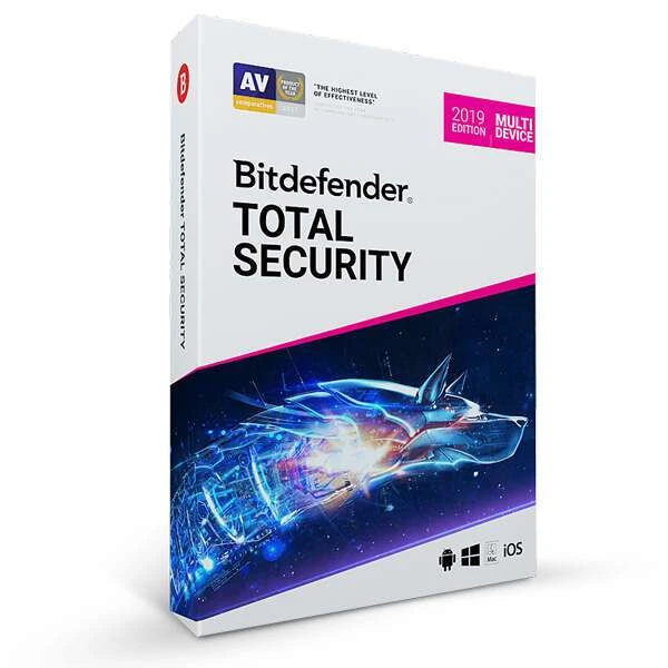 Bitdefender электрондық кілті 12 айға арналған Total Security, 5 құрылғы