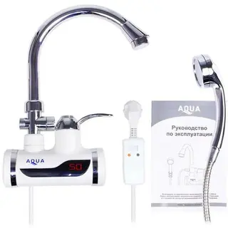 Кран-водонагреватель Aqua WH102W с душем