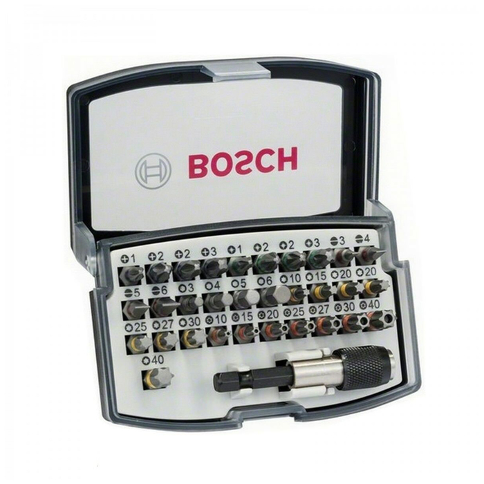 Набор бит Bosch 2607017319, 32 предмета, обносторонние, 25 мм, 1/4" 