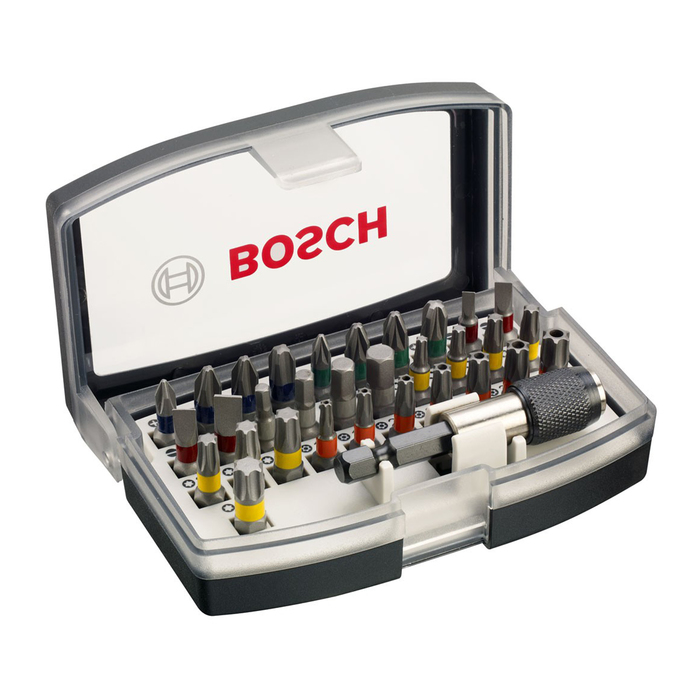 Набор бит Bosch 2607017319, 32 предмета, обносторонние, 25 мм, 1/4" 