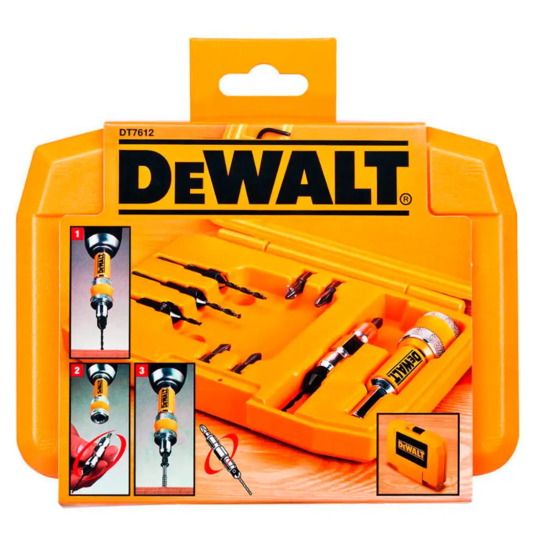 Набор бит и сверл с зенкерами DeWALT Flip&Drive 10шт. DT7612-XJ 