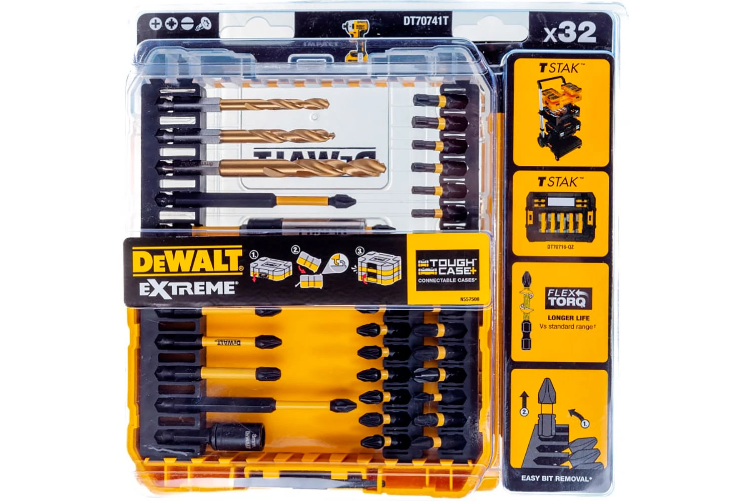 Набор бит и насадок DeWALT FLEXTORQ 31шт. DT70741T-QZ  - фото 2