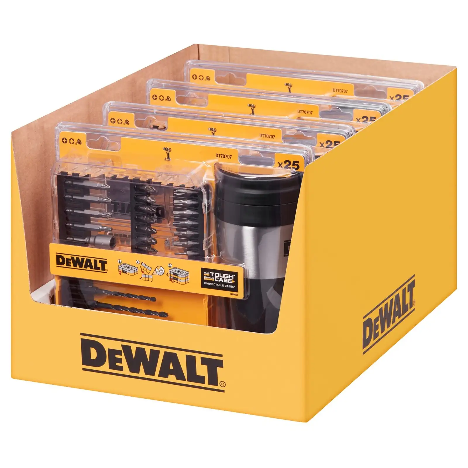 Набор бит и сверл + кружка DeWALT 25шт. DT70707-QZ  - фото 4
