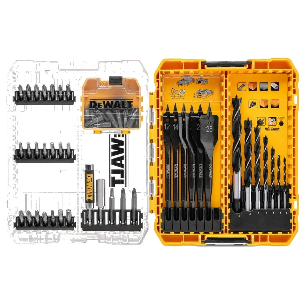 Набор сверл и бит по дереву DeWALT в кейсе 57шт. DT70768-QZ 
