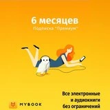 Подписка MyBook «Премиум» на 6 месяцев