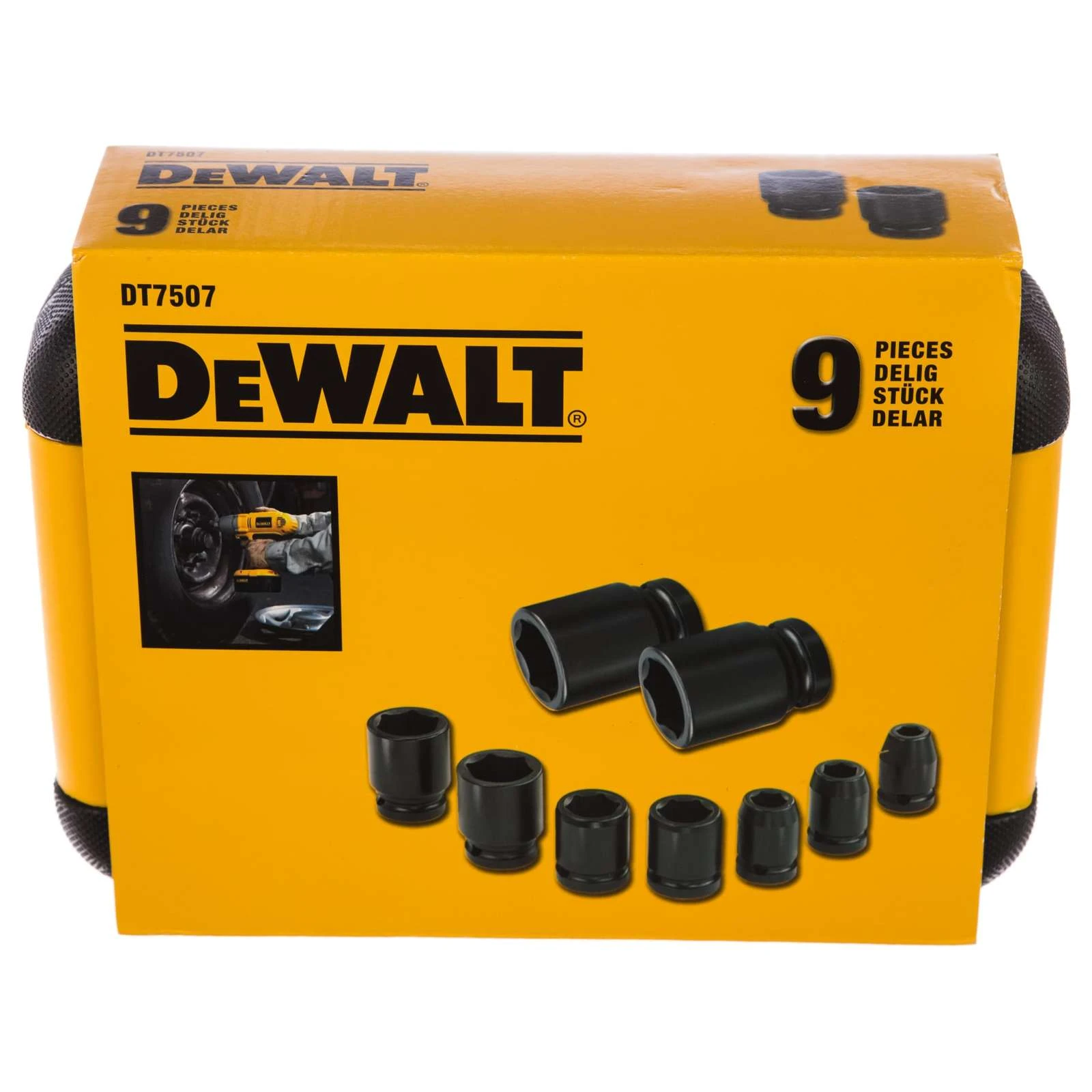 Набор торцевых головок DeWALT 9шт. DT7507-QZ  - фото 3