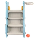 Детская горка с баскетбольным кольцом Pituso Догги Голубая - фото 5