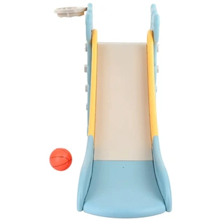 Детская горка с баскетбольным кольцом Pituso Догги Голубая