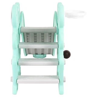 Детская горка с баскетбольным кольцом Pituso Лягушонок Голубая