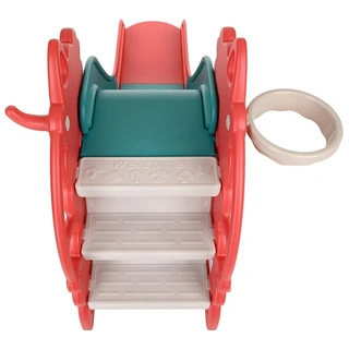 Детская горка с баскетбольным кольцом Pituso Барашек Pink/Коралл